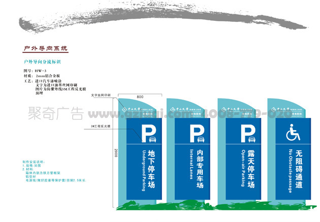 户外导向标识 户外导向标识