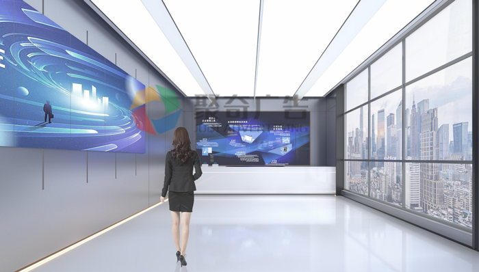 集团企业展厅移动拼接屏互动展示开云(中国)Kaiyun·官方网站-登录入口—聚奇广告